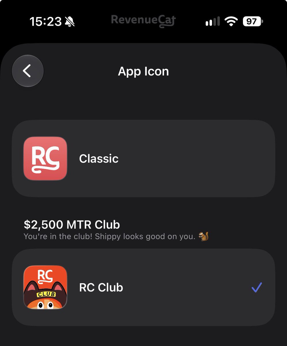wiktorapps's tweet photo. Flexing on the newly received Revenuecat app icon https://t.co/2wy18MSDXN