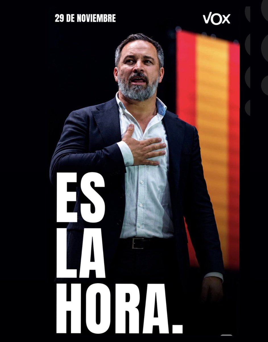 edelvallerod's tweet photo. Todos con @Santi_ABASCAL 
Es ahora o nunca.
Por España 🇪🇸 https://t.co/sD975BHb1n