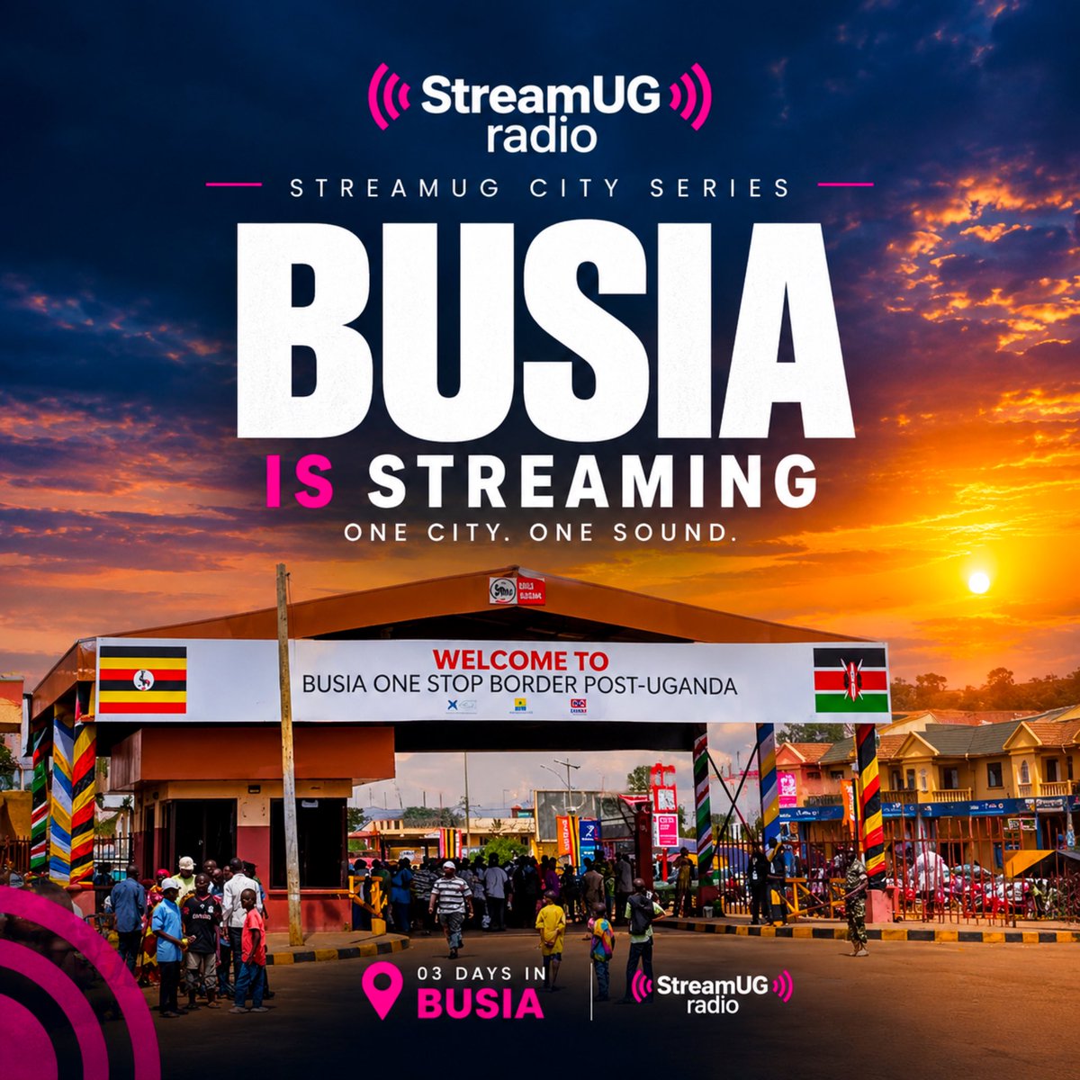 StreamUGRadio's tweet photo. 📍 BUSIA, THIS ONE IS FOR YOU! 🇺🇬
We’ve brought the sound, the vibes and the energy to Busia! 🔥🎶
Tune in and experience StreamUG City Series.
#StreamUGradio #Busia https://t.co/1i91kvgGou