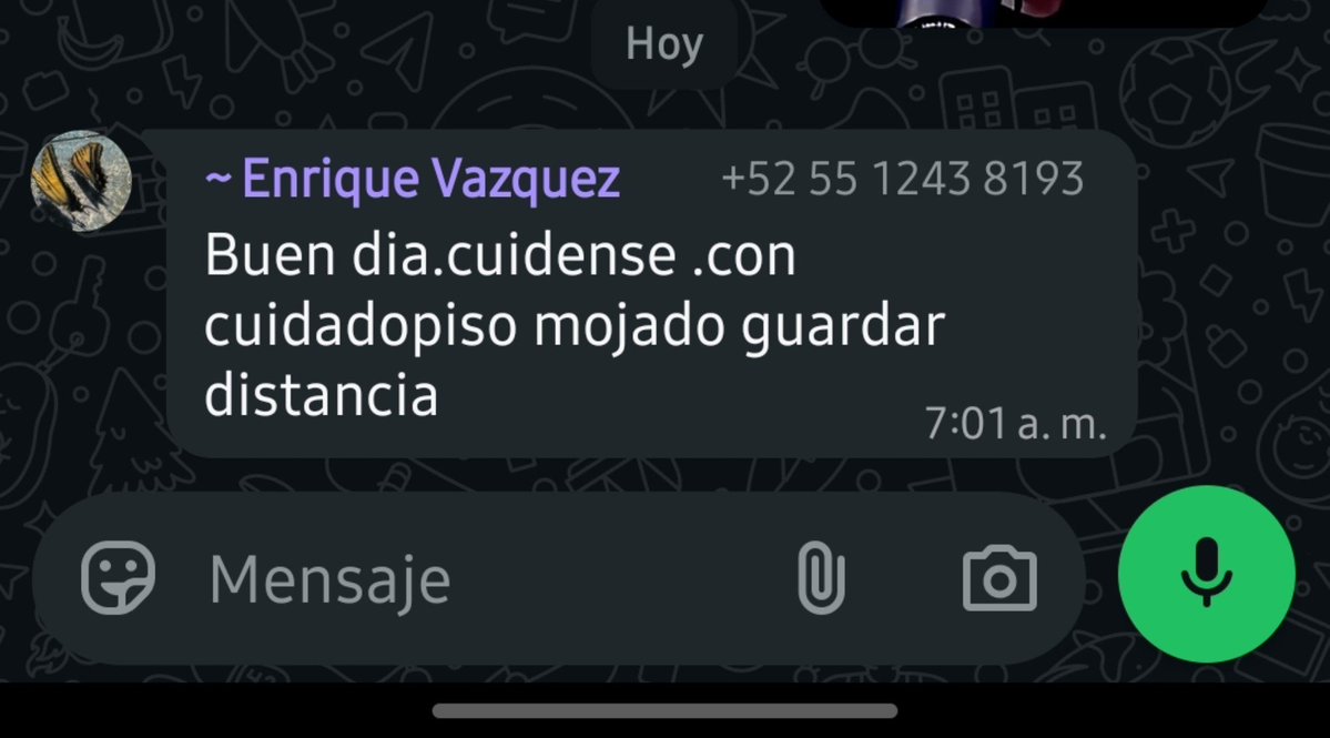 xochitlvazd's tweet photo. Me da risa como mi papá habla en WhatsApp 🥹 https://t.co/oPrgEkxviL