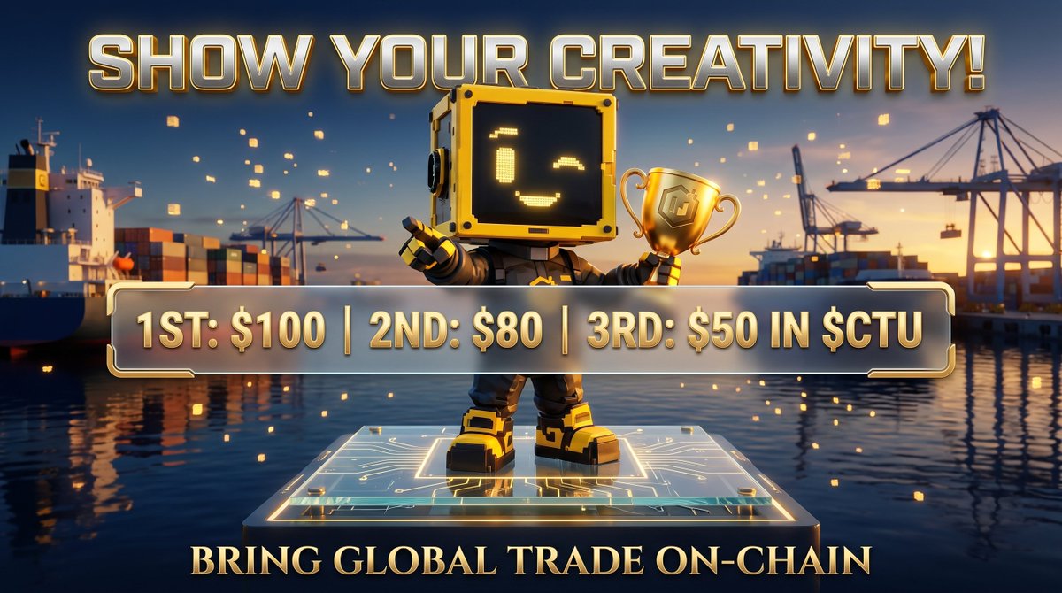 conteu_io's tweet photo. 🚨 72-HOUR CREATOR BOUNTY IS OFFICIALLY LIVE! 🚨

Our mascot is calling all 3D artists, designers, and video creators! Show us the future of the $25T shipping industry powered by CONTEU ($CTU).

Drop your best original image or video in the comments and take home your share of the prize pool!

🏆 PRIZES (Distributed in $CTU):
🥇 1st Place: $100 in $CTU
🥈 2nd Place: $80 in $CTU
🥉 3rd Place: $50 in $CTU

📌 HOW TO PARTICIPATE:
1. Follow @conteu_io & Like this post
2. Post your original visual/video in the replies below
3. Tag 2 friends and use #CONTEU #CTU #RWA

⏳ DURATION: Exactly 72 Hours (3 Days).
Our team will select the top 3 most creative submissions!

Explore the project: https://t.co/n5gMFDsNxz

Show us what you’ve got! Drop your creations below! 👇