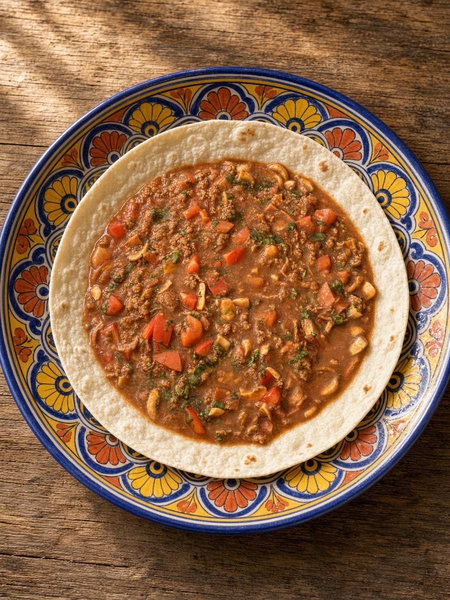tacokingX's tweet photo. Secret ingredients for chilli tacos is mushrooms and Worcestershire sauce. https://t.co/0Z2rYmOsCi