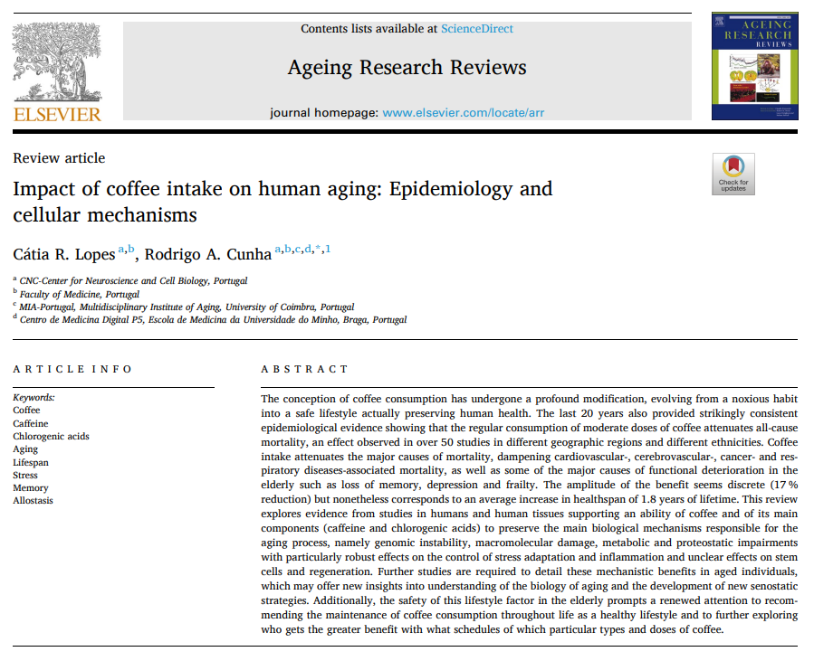 NTFabiano's tweet photo. Coffee preserves the main biological mechanisms of aging. https://t.co/TUaR3AFAMv