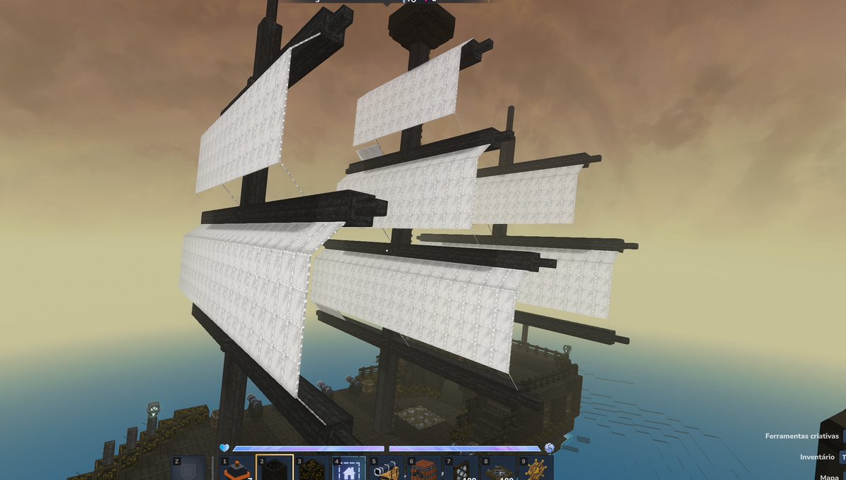 michallves's tweet photo. Building a pirate server for Hytale: Pirates of the Hytale.

Real physics galleons: they float, roll with the waves, and you can walk, fire cannons and repair the hull while the whole ship sails.

#Hytale #HytaleModding #HytaleCommunity https://t.co/qfNXkOKQQg