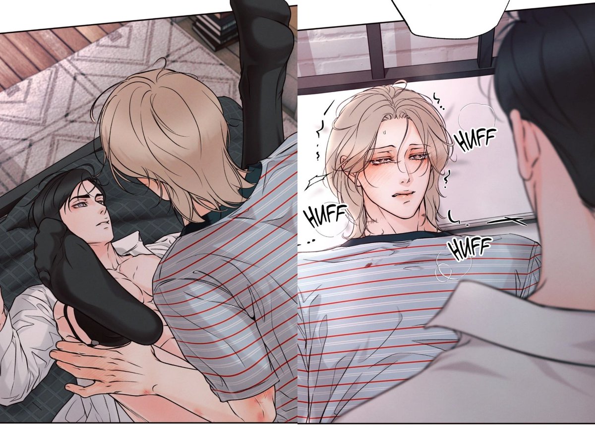 moknanverse's tweet photo. BRO look at Mokyeon’s stamina though—like, it’s not even about him lacking sense, look at the previous chapters where he was literally ready to fill him out! So what if there was some weight loss, he still has all that energy and stamina because he is literally Mokyeon, it is not an issue at all, what a logic 💀 And the only reason he isn't doing anything right now is because Nanjo literally told him not to touch him, and Mokyeon agreed to obey every single word because he promised, "I'll do whatever you say"—so he totally has the stamina, he's just completely surrendering himself because of Nanjo 😭🤌🏻
Hahaha look at this (featuring Chapter 40 for this exact theory!), when Nanjo said "leave the heavy lifting to me," Mokyeon didn't even lift a single finger after that! He literally turned into a total breathing corpse just surrendering himself completely to Nanjo like, "This body is all yours, do whatever you want with it though"🌚Nanjoshi💀 Please, have some mercy on poor Mokyeon—wait, actually, didn't Mokyeon show zero mercy back in Season 1? So karma is definitely serving here Hahahahha! Look at this absolute freak just laying there like, "Ah, do whatever you want with me today, today is totally yours" 🤣 "I'm not doing a single thing today, go ahead!"
Now, he's not going to do a single thing on his own anymore that might upset Nanjo or go against his will. He's going to act like an absolute submissive wifey—which is literally the most elite term ever, meaning total hubby-dependent wife puppet behavior at its finest! Just waiting for commands like an obedient wifey or puppet, where Nanjo is literally going to tell him what to do—stand up when he says stand up, sit down when he says sit down lol 😂😭🤌🏻!
#Borderline #미혹의경 #blmanhwa