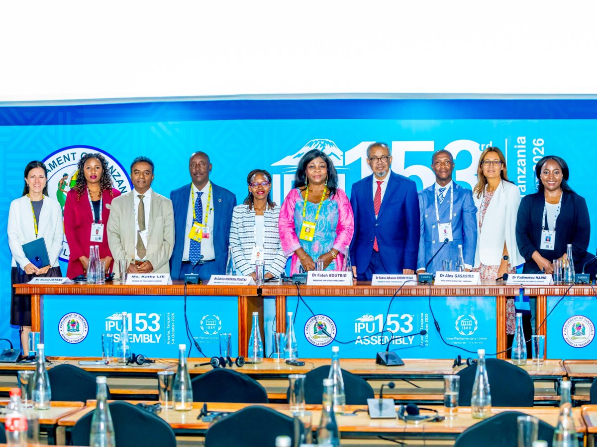 SavaJanjaro_1's tweet photo. Mkurugenzi Mkuu wa Shirika la Afya Duniani (WHO), Dk Tedros Ghebreyesus, ameshiriki Mkutano wa 153 wa Umoja wa Mabunge Duniani (IPU), unaoendelea jijini Arusha. Mkutano huo umehudhuriwa na wajumbe zaidi ya 2,000 kutoka mataifa 184 duniani.

#IPU153Tanzania https://t.co/MtdZXjdsrv