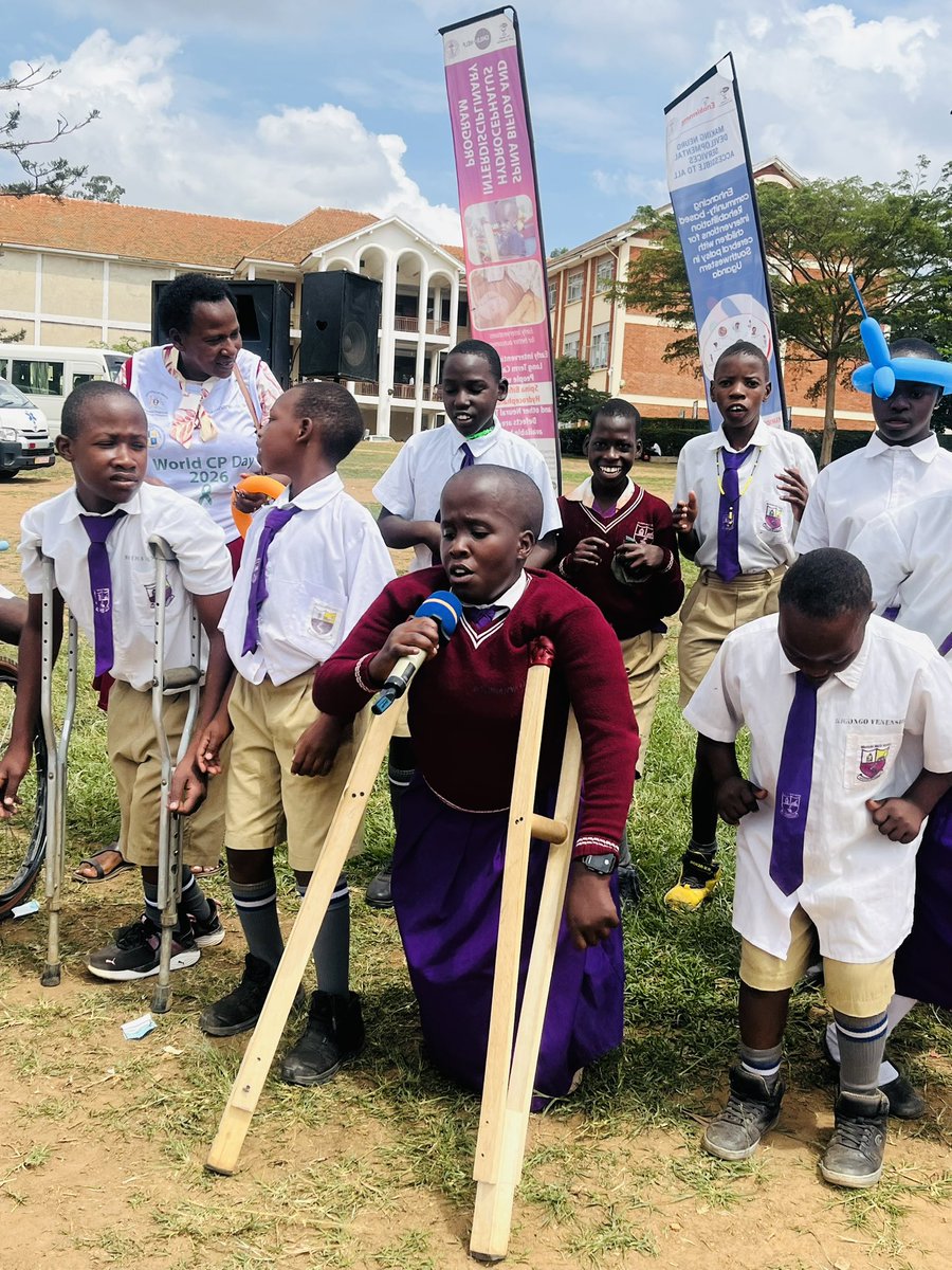 Ugphysiotherapy's tweet photo. Today, we joined @BethanyKids in Mbarara for the World Cerebral Palsy Day.

As physiotherapists, we add our voices against the discrimination of children living with Cerebral Palsy.

We are saying: Early intervention matters, inclusion matters, and rehabilitation restores hope! https://t.co/JAFZfnBpwR