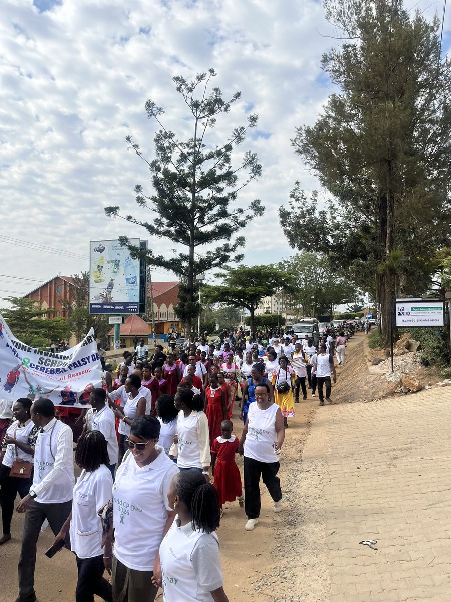 Ugphysiotherapy's tweet photo. Today, we joined @BethanyKids in Mbarara for the World Cerebral Palsy Day.

As physiotherapists, we add our voices against the discrimination of children living with Cerebral Palsy.

We are saying: Early intervention matters, inclusion matters, and rehabilitation restores hope! https://t.co/JAFZfnBpwR