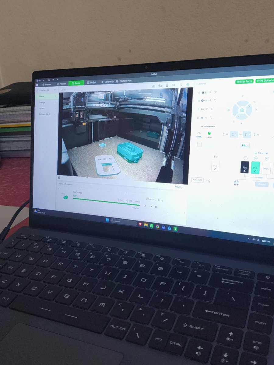 AadarsanD's tweet photo. Finally the print  is complete without any errors.
@fuchey__ is taking shape 🫡 https://t.co/Z1TQD83VIv