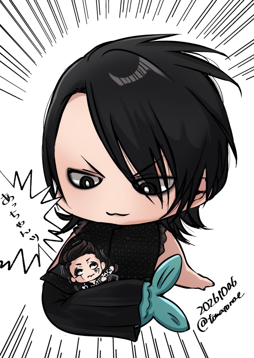 tomatonoe's tweet photo. 人魚ちゃん(たくましい) https://t.co/aPZQmLYetL