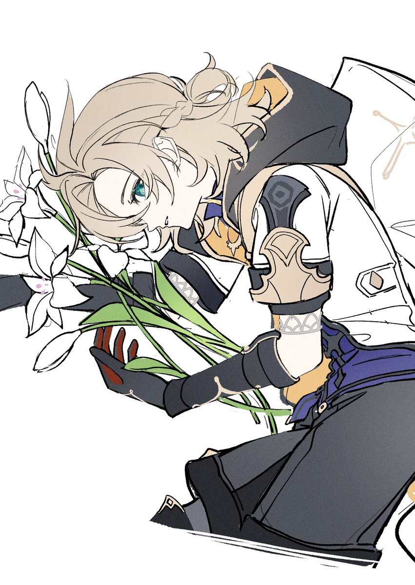 Dubian_muxia's tweet photo. #GenshinImpactㅤ #Venti #Albedo #Lohen 塞西莉亚花的花语是....？ https://t.co/79ApTBlpUp