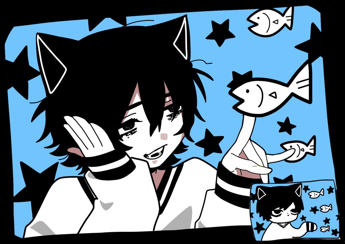 bbbbisyokuka's tweet photo. #絵描きさんと繋がりたい 
🐟★✌️ https://t.co/O4NZHfnsJQ