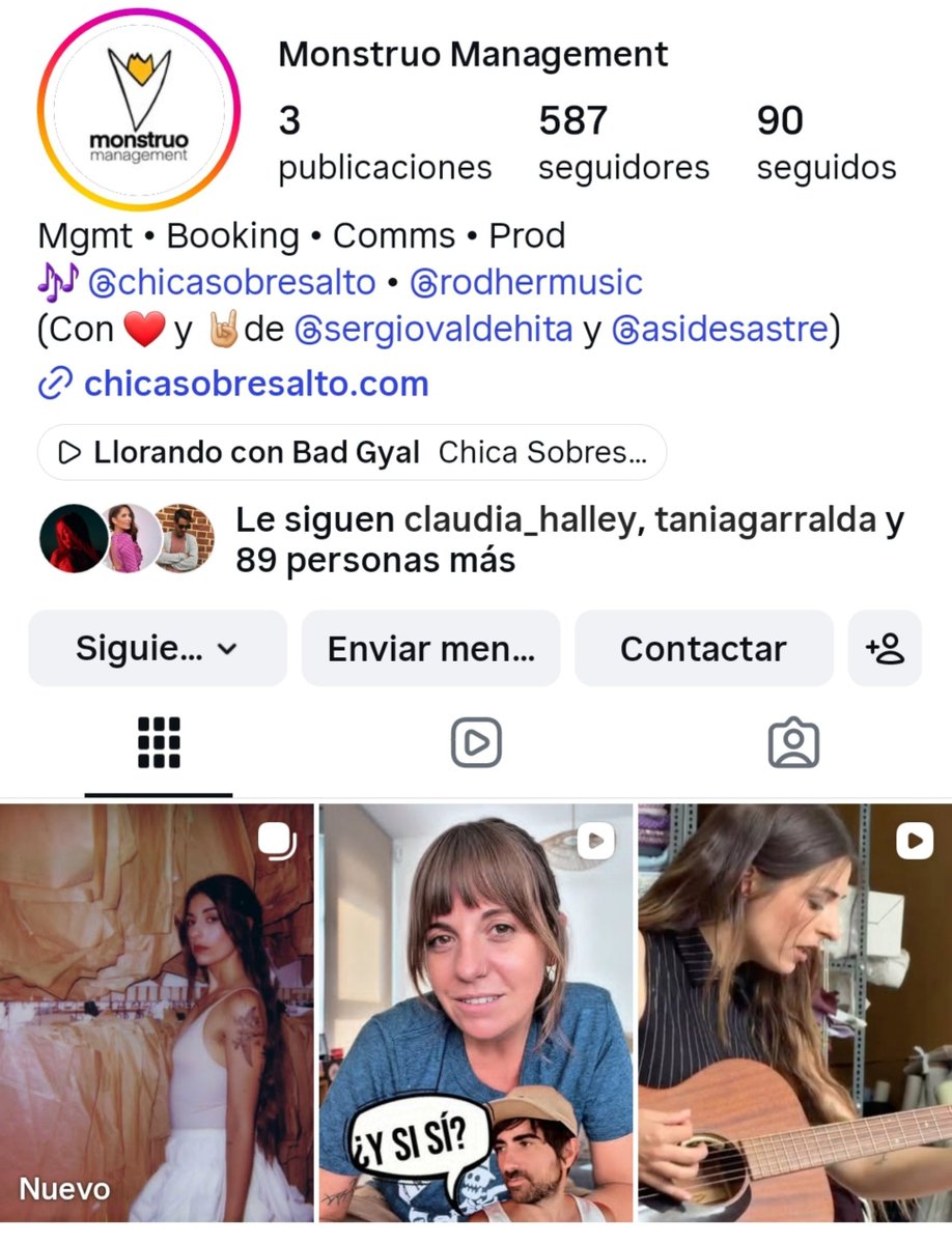 CriadoEnterado's tweet photo. Interrumpo la turra (por buen motivo creo) que estoy dando con WEGOW y mi reportaje para difundir otra noticia musical...

@asidesastre ha creado MONSTRUO MANAGEMENT junto a Sergio Valdehita y CHICA SOBRESALTO ha confiado en ellos junto a RODHER.

¡Mucha suerte! 🫂 https://t.co/GKqt8A99yc