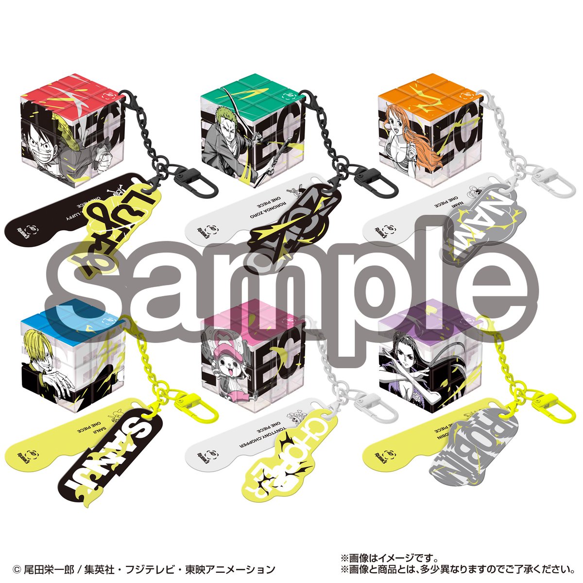 TCGOP_Alert's tweet photo. Check out MegaHouse’s RUBIK’S ID One Piece! This Rubik’s Cube line is crafted to be worn as a stylish accessory. It includes 6 variants featuring Luffy, Zoro, Nami, Sanji, Chopper, and Robin. 🇯🇵 Release: Feb 2027 CardGame #OnePiece #OnePieceCardGame https://t.co/vKdkzcoK5C