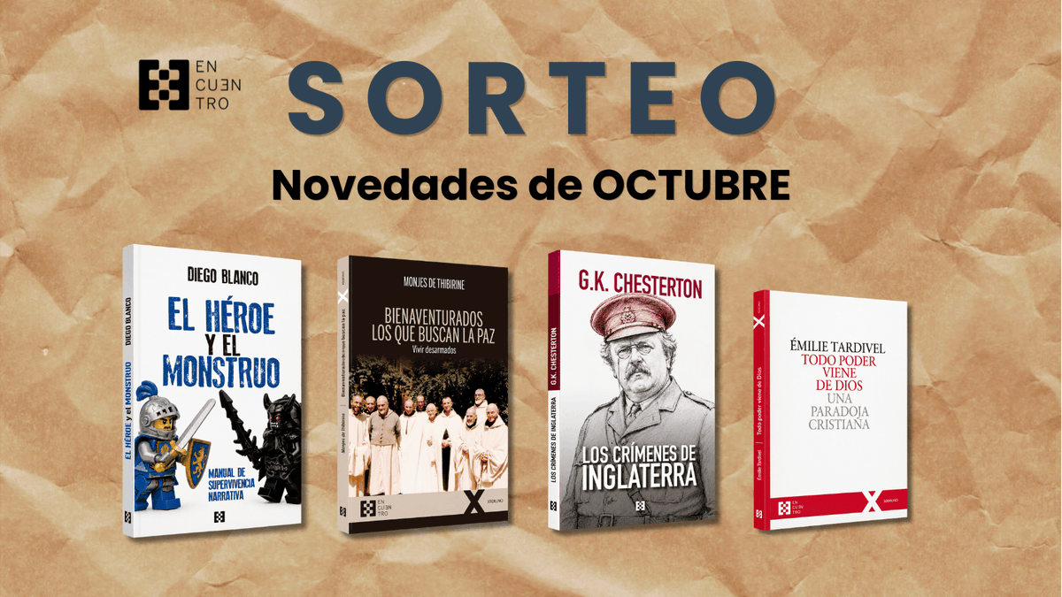 EEncuentro's tweet photo. Participa en nuestro #SORTEO de las novedades de #octubre. Puedes ganar uno de los libros que ves en la imagen. Solo tienes que:   

- Dar un like y RT 💙
- Seguirnos
-Comentar para decirnos qué libro prefieres 📘

¡¡ Suerte!! 👴🍀 https://t.co/N45jGF1tDe