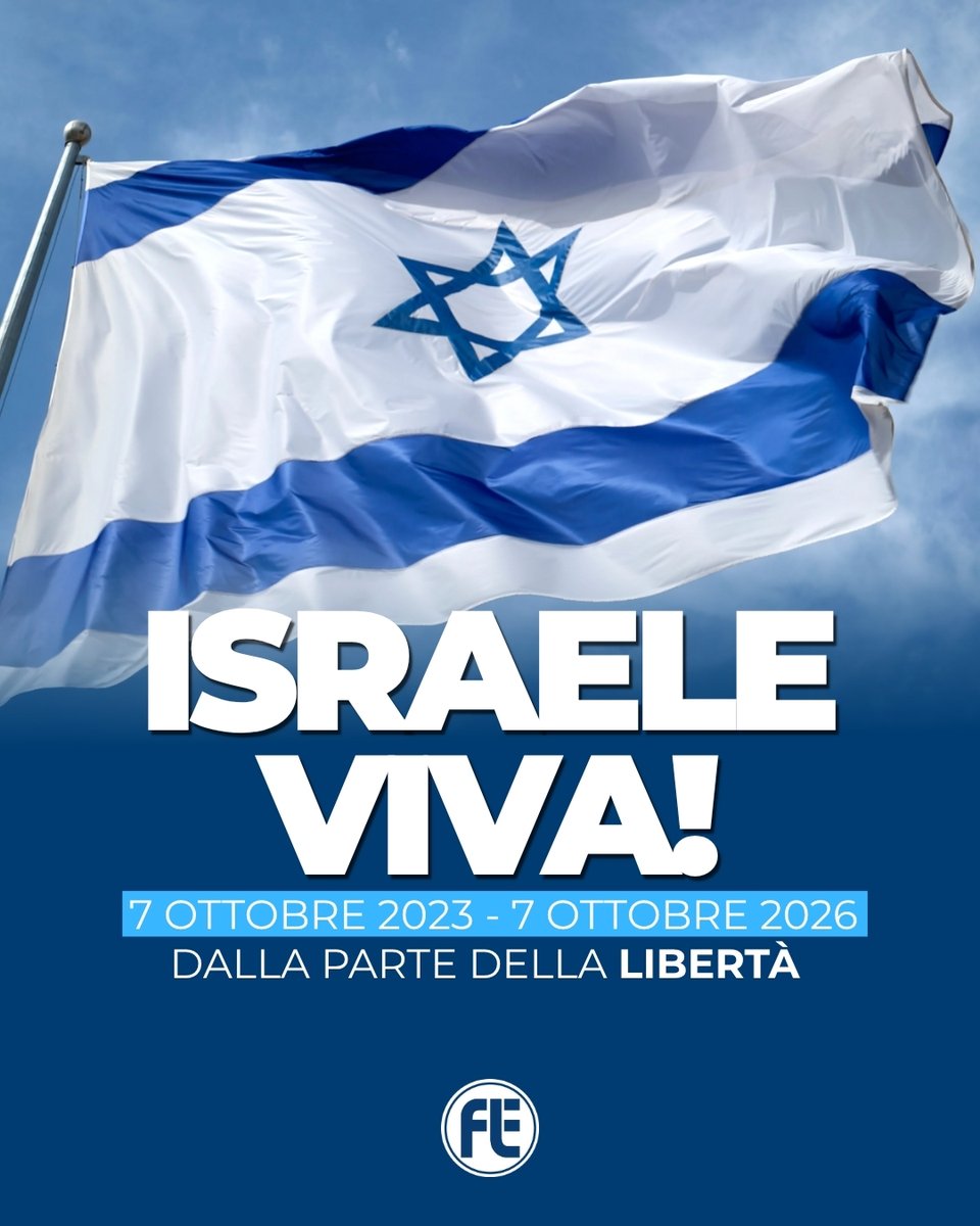 fleinaudi's tweet photo. Essere al fianco di #Israele non significa approvare ogni scelta del suo governo. Significa non dimenticare l’orrore del #7ottobre e contrastare l’antisemitismo che cresce in Europa.

La libertà si misura anche da questo: nessun ebreo deve sentirsi in pericolo perché ebreo 🇮🇱🇪🇺🇮🇹 https://t.co/MSjyAQVE4r