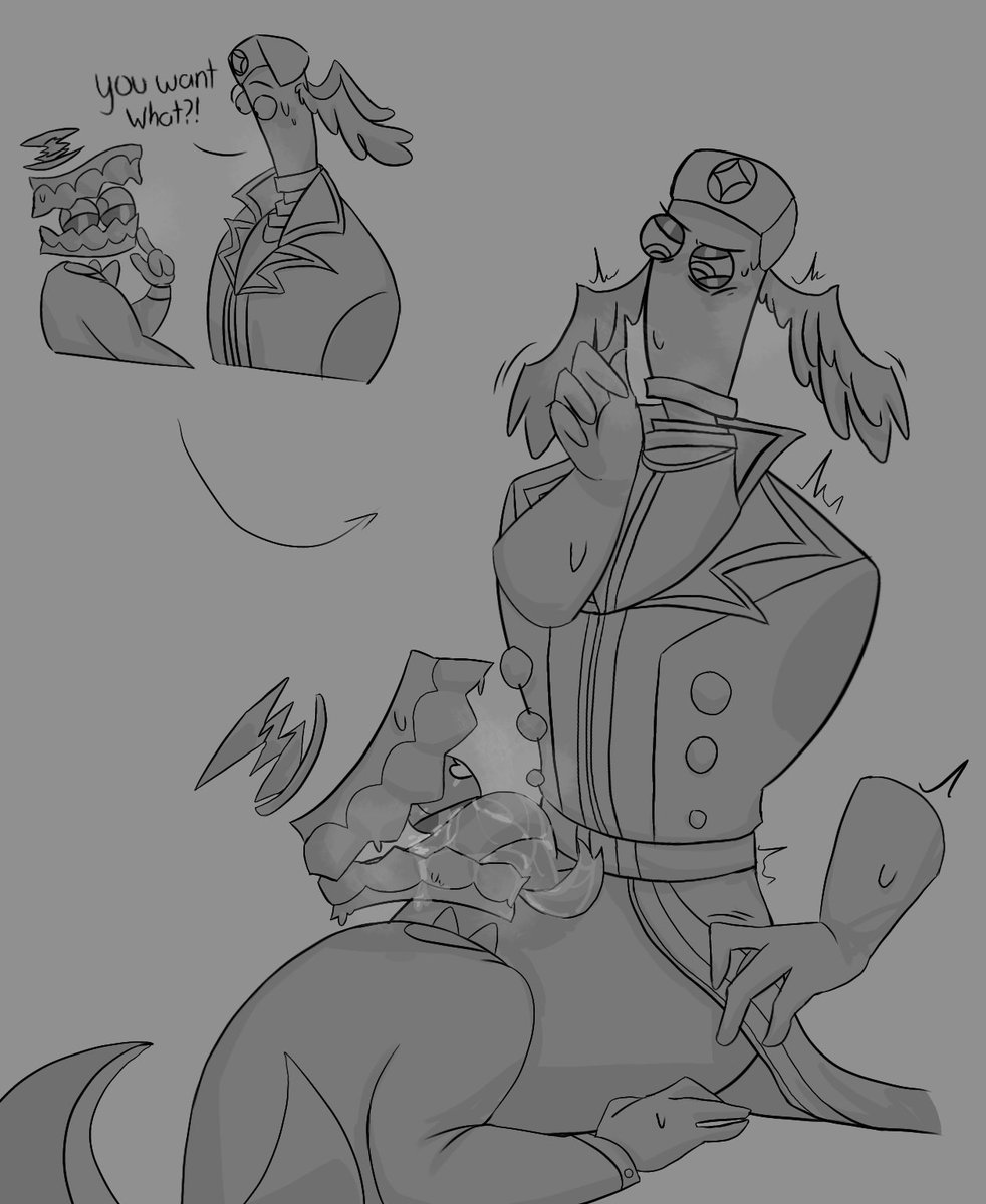 Zerpzky's tweet photo. I'm having so much fun here >_<! for @kainescarnival ! gulp.. ミ⁠●⁠﹏⁠☉⁠ミ

#royalteeth #genitalcircus #tadc https://t.co/RnsBf4Mm5s