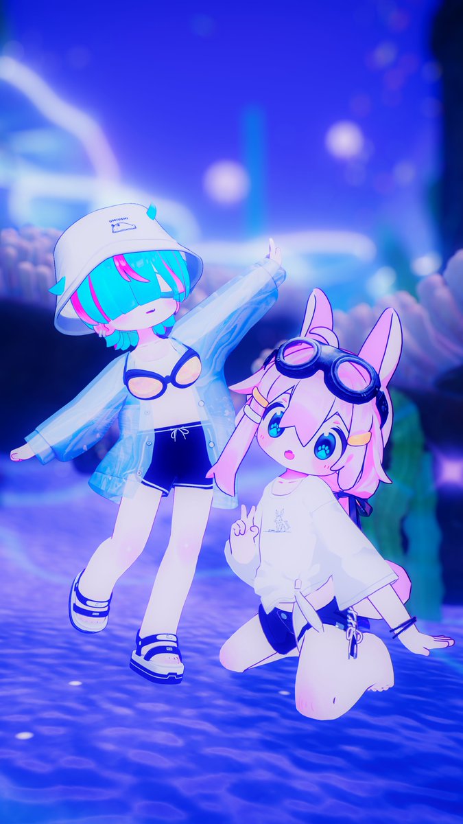jokkachi7's tweet photo. 📸どっちのポーズがかわいいかな〜？🪸
(📸누구 포즈가 더 귀여울까요~?🪸)
#VRChat #まめひなた #イオ・ドラゴニュート https://t.co/eEWzt3Uzlv