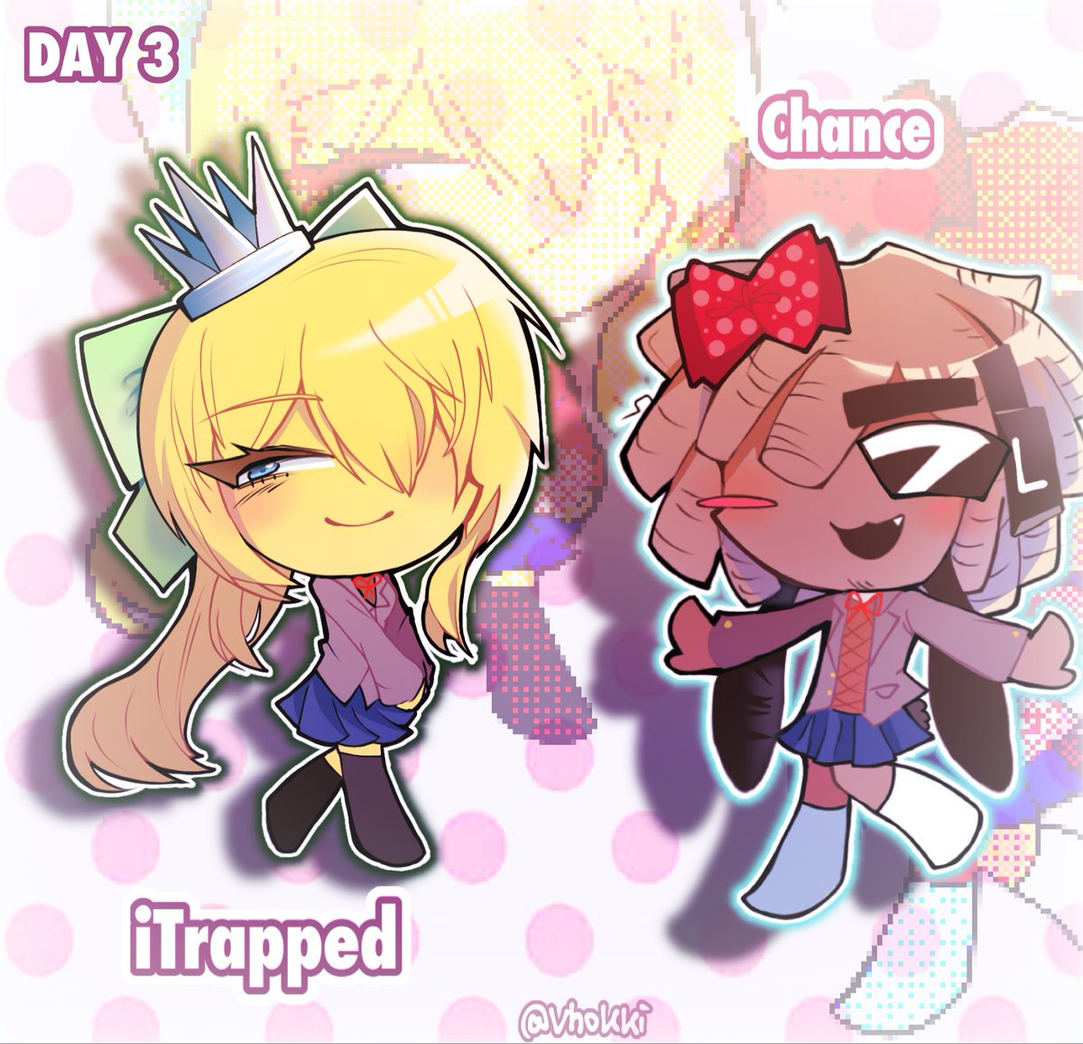 Vhokki_lar's tweet photo. #ICHANCETOBER2026 #ichance 
Day 3 - Fandom Crossover 
#ddlc 

(˶˃ ᵕ ˂˶) https://t.co/sGSDKBgI7T