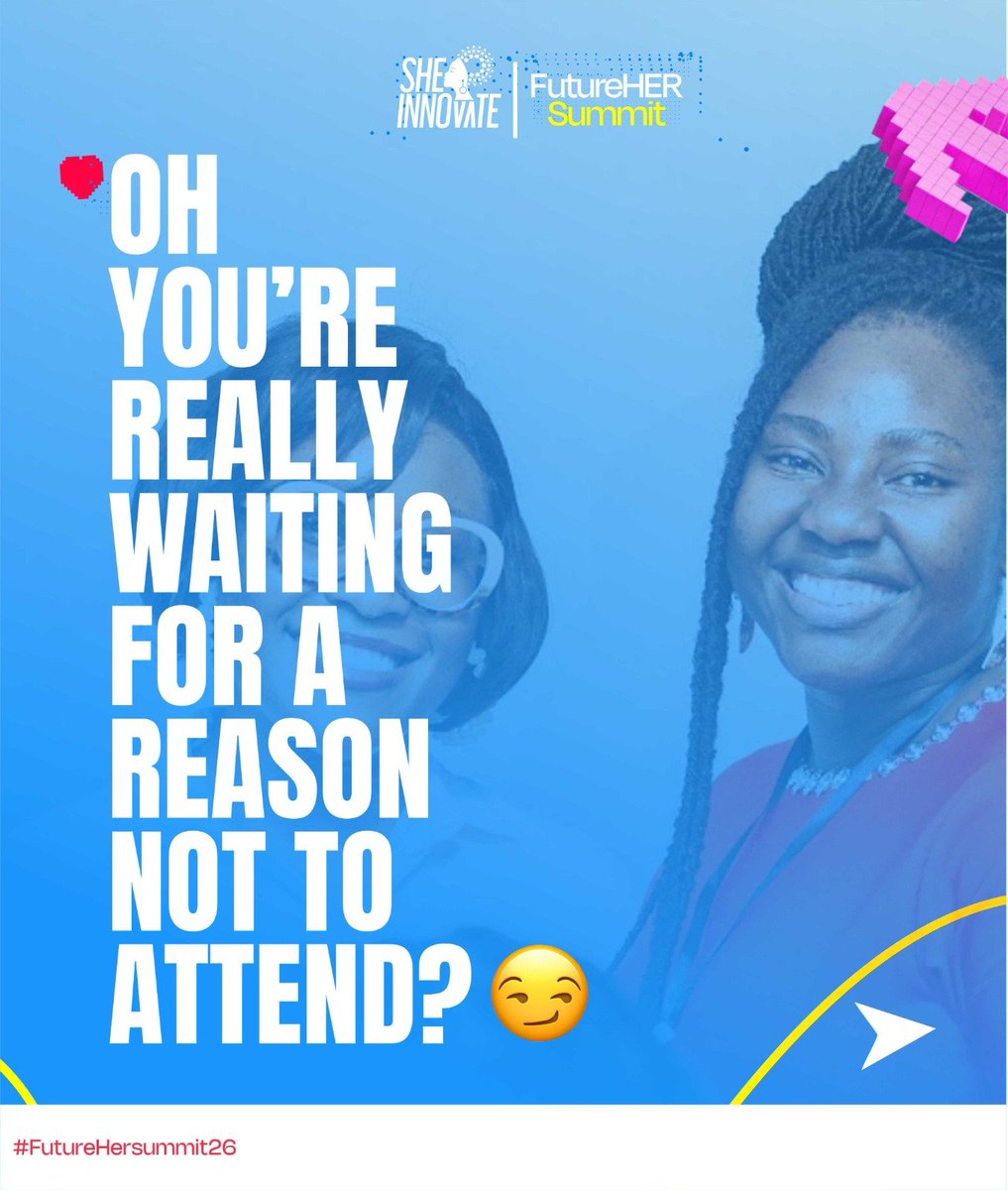 sheinnovate's tweet photo. We could give you reasons not to attend… but honestly, you might regret missing this one. 👀

Because the right room can introduce you to new ideas, new connections, new opportunities, and a version of yourself you haven’t met yet.

Come curious. Come ready. Come as you are. https://t.co/MtttJBqHfo