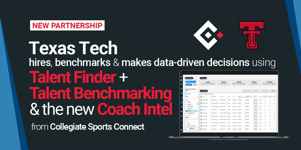 CS_Connect1's tweet photo. Excited to announce a new partnership with Texas Tech Athletics!

Through this collaboration, the Red Raiders athletics department will gain access to Talent Finder, Talent Benchmarking, and Coach Intel — equipping the team with powerful tools to support hiring, benchmarking, and strategic decision-making. 

We’re thrilled to work alongside Texas Tech Athletics and support their continued success!

Full release ➡️ https://t.co/z9C5ERAaUA