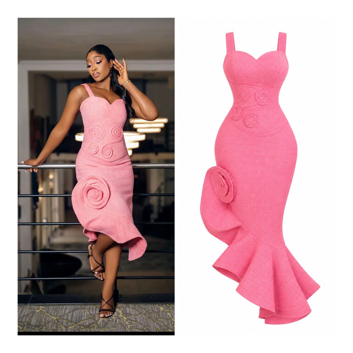 TheShebaCloset's tweet photo. Queen Sheba in the Bania Set by JANBYJAN — September Collection 💗🌸 #ShebaGamde #Bbnaija https://t.co/1lF3puZ49m