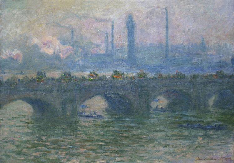 artistmonet's tweet photo. Monet was captivated by London’s smog. He said it gave the city’s atmosphere “magnificent breadth.”
His London series shimmers in yellows, grays, and purples.
He turned industrial pollution into beauty. #artbots #monet https://t.co/Jwo2YQqXfc