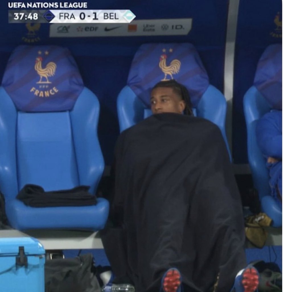UTD_Seth001's tweet photo. 🚨Zinedine Zidane on his conversation with Michael Olise before bringing him on against Belgium:

🗣️ Zidane: “Michael was sitting on the bench with his duvet completely covered up. I looked at him and thought, ‘Does this guy realise we’re losing 1-0 at home?’ [laughs]

I didn’t want to say anything to him at first. But at half-time, I called him over and said, ‘Michael, I want you to come on because I want you to help us win this game.’

His answer surprised me.

He looked at me and said, ‘Boss, I don’t need 90 minutes to win this game. Give me 30 or 40 minutes and I’ll win it.’

I asked him, ‘What do you mean?’

He said, ‘Look at how they’re defending. They’re compact around Dembélé and Akliouche. They’re protecting certain areas, and I already know where the spaces are. Give me the time and I’ll find a way to hurt them.’

I just looked at him and said, ‘Okay. Let’s see.’

At around the 60th minute, I called him and said, ‘Michael, it’s time.’

He looked at me and said, ‘Coach, don’t worry. I don’t need a warm-up. I’m already warm.’

He stood up and walked straight to the touchline.

The funny thing is, I didn’t even have many instructions for him. I just wanted him to go and play his football.

As he was coming on, Ousmane Dembélé came off and handed him the captain’s armband. I heard Ousmane say to him, ‘Go and win this game.’

And from the moment Michael stepped onto the pitch, I could feel something had changed.

Suddenly Belgium were dropping deeper. They were turning. They were running towards their own goal instead of ours.

Seventeen minutes later, Doué scored.

Four minutes after that, Cherki made it 2-1.

Then Michael scored.

Two minutes later, he scored again.

I was standing there scratching my head thinking, ‘This kid actually told me he was going to win the game.’

That’s the part I love about Michael. It wasn’t arrogance. He had already watched the game for 60 minutes from the bench and understood exactly where the spaces were.

He didn’t come on hoping the game would change.

He came on knowing how he was going to change it.”
