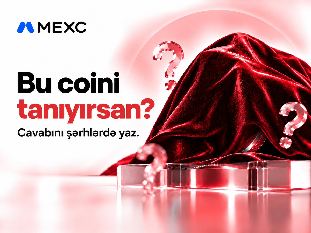 MEXC_AZ's tweet photo. Bu hansı coindir? 👀

Doğru təxmin edən 5 şanslı iştirakçı 10 USDT bonus qazanacaq! 🎁

İştirak etmək üçün:
✅ @mexc_az hesabını izlə
✅1 dostunu etiketlə
✅Cavabını və UID-ni şərhlərdə yaz

📅 Son iştirak tarixi: 10 oktyabr https://t.co/CZprbYOjXO