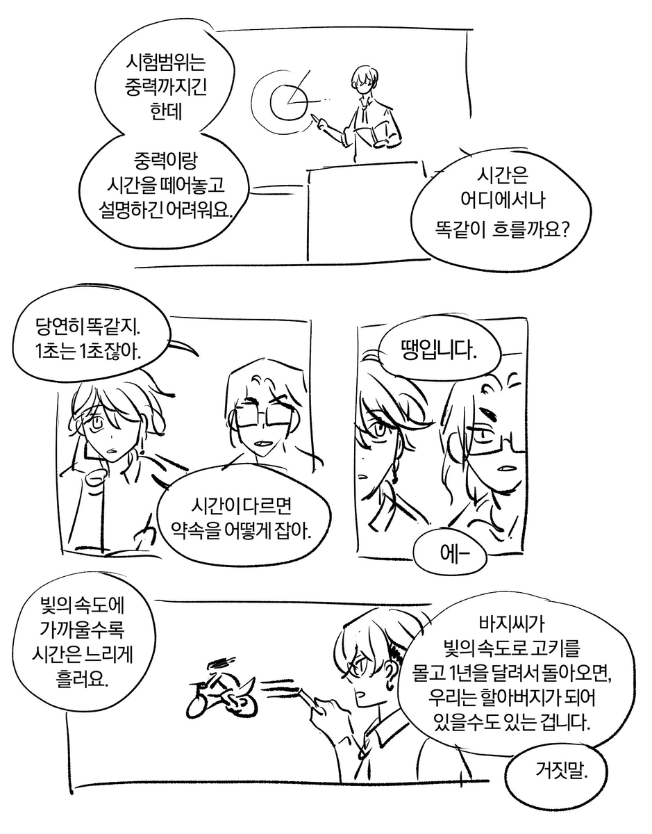 han_dodo16577's tweet photo. 옛날에 개저렴하게그린 나머지공부중인양키 상대성가르치기
Q왜이런걸
A모릅니다 https://t.co/nYog9PEV1j