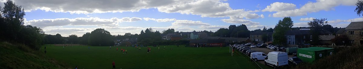 smilerhopper's tweet photo. #confirmationhopping not #Groundhopping  #Westriding #saddleworth #agbriggwapentake @ St Johns for @SpringheadAFC (2nd) v @EastMancFC (12th) in the @THEMCRFL div 1 (step 8) KO 1357 
Game number 117 with @spireitepete finally after 21 year we revisit to complete #doublegameday 1/2 https://t.co/nqZtyMFaPC