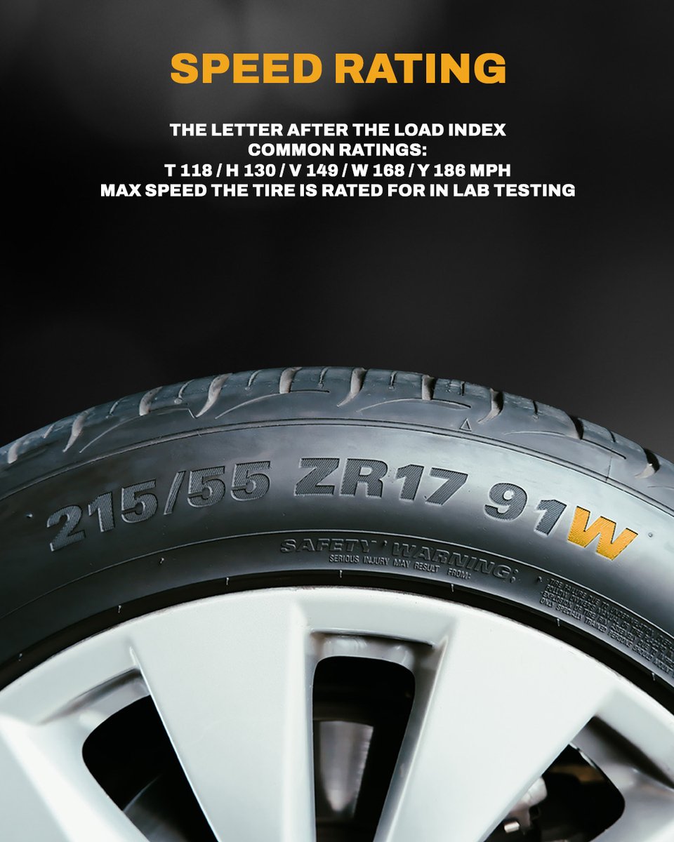prioritytire's tweet photo. What are the load index and speed rating on the tires you're running right now? 👀

Drop them in the comments 👇

No idea? Go read the sidewall and come back

#LoadIndex #SpeedRating #TireFacts #MovingWithYou https://t.co/Aq73LXZNYA