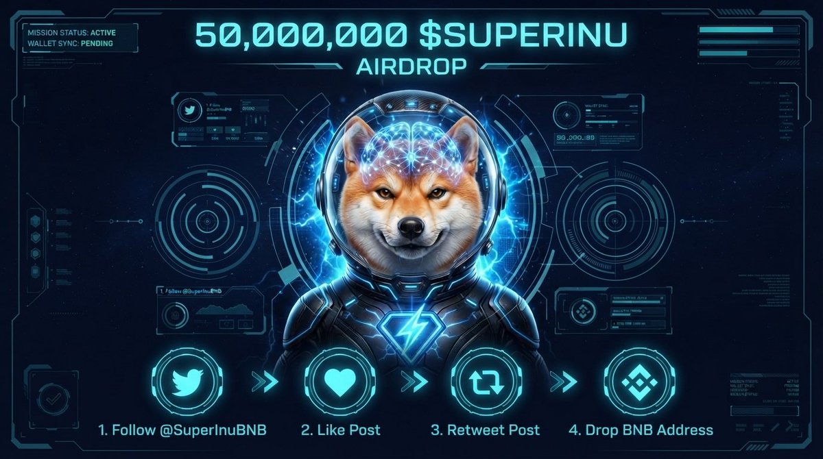 SuperInuBNB's tweet photo. SuperINU it’s coming to #BNB 🚨  

Drop your EVM wallet + RT ♻️  

Every wallets gets 125,000 $SUPERINU ✨ https://t.co/eENG1earbD