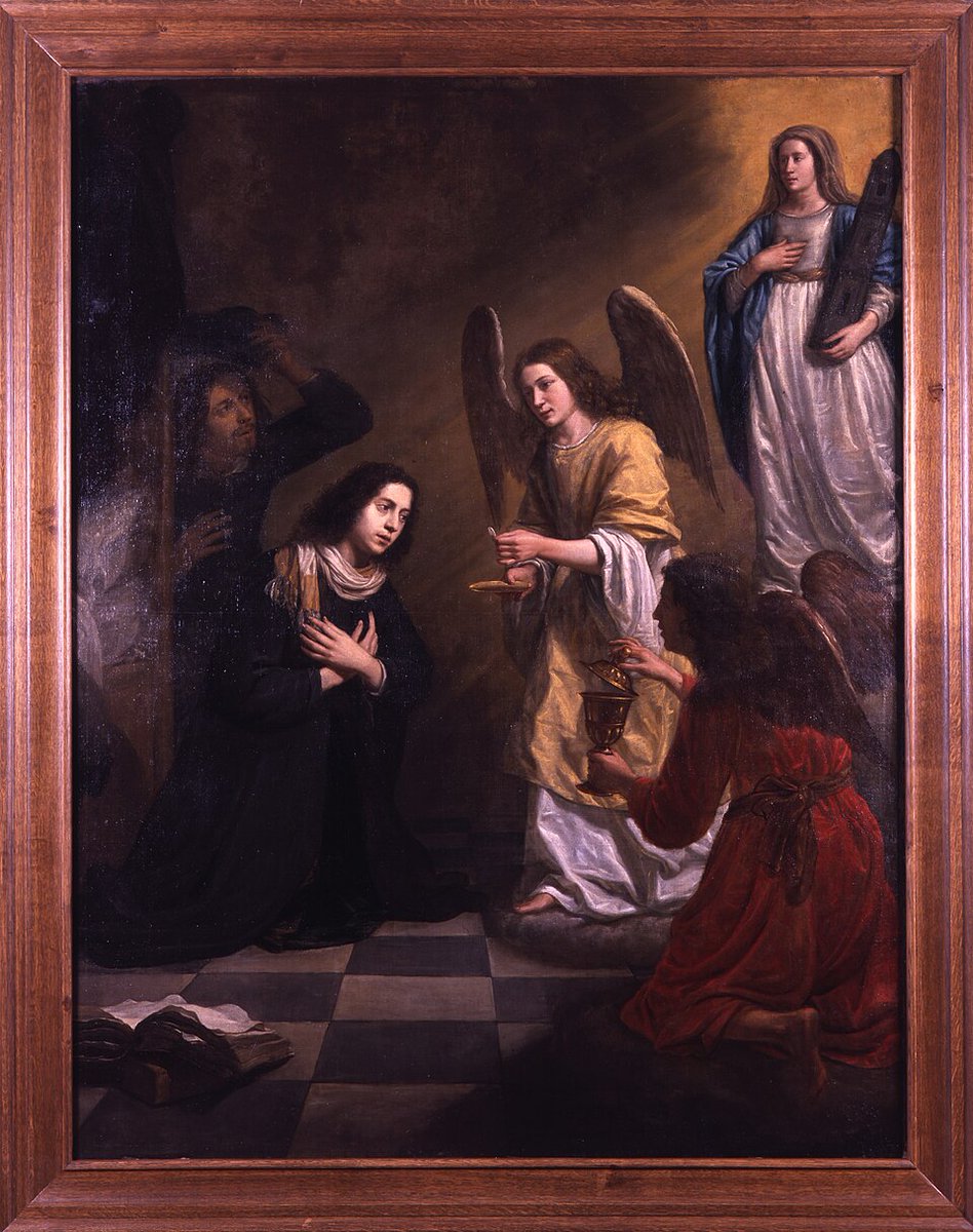 CathDailyRef's tweet photo. Reflection 280: Ignoring God

Do you ignore God?  It’s far too easy to do and, therefore, all too common.  Very often, God is ignored after receiving Holy Communion.  Many people get in the habit of coming forward to receive Him and do so with many distractions and little attention to the sacredness of this encounter.  Do not allow yourself to fall into this habit.  Receiving our Lord in Holy Communion must become a profoundly intimate encounter.  Our souls are fused as one in this moment and we must be attentive to this reality.  Though Holy Communion is the most profound encounter we can have with our Lord, we must be deeply aware of His presence all the time.  When we pray to Him, we must allow ourselves to not only say prayers, but to be drawn into His glorious presence and consumed by His Mercy.  As we go throughout our day, we must be constantly aware of Him walking with us, leading us and speaking to us.  Do not ignore our Lord.  If you find that you do this at times, or if it has become a regular habit, know that the opposite habit can be formed.  Making regular choices to be aware of Him within you and all around you will open the door to you walking in His Mercy every day (See Diary #1385).

Reflect upon your attentiveness to our Lord as honestly as you can.  Reflect, especially, upon your attentiveness to Him as He comes to you in Holy Communion.  Seek Him, listen to Him and receive Him and your life will take on a new direction.

Lord, I know that I ignore You at times and that I fail to be attentive to Your gentle and holy Voice speaking in the depths of my conscience.  I know that I do not properly reverence You and adore You in the countless ways that You come to me.  Give me the grace to form a holy habit of always knowing that You are near.  As I form this habit, give me the grace to love You with all my heart.  Jesus, I trust in You.

Image: Saint Stanislaus Kostka Receiving the Holy Communion from the Hands of Angels, by Jan van Cleve

Read entire reflection: https://t.co/dhl7LDfo4J

#DivineMercy