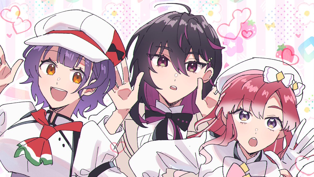 t1oxxt's tweet photo. 三人娘だな！ヨシ！　#そうまあーと https://t.co/gRDmT8t6LY