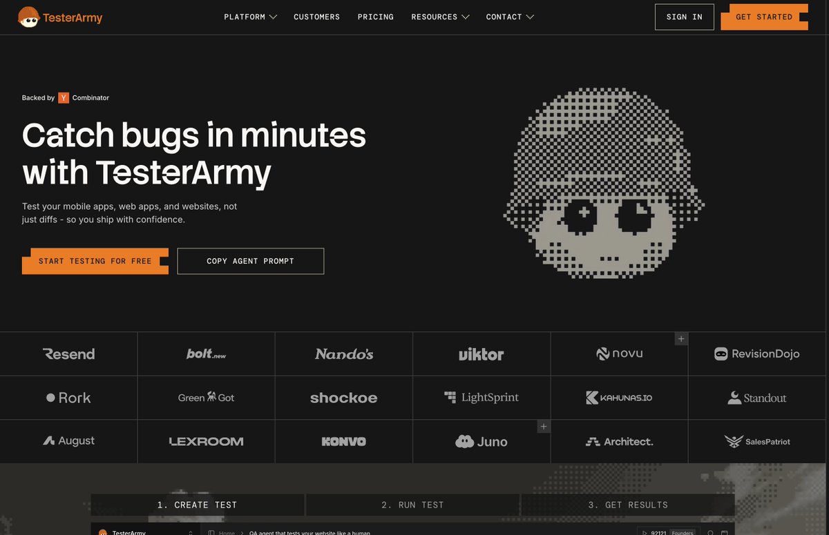 leodev's tweet photo. This is one of my most favorite landing pages atm

@TesterArmy cooked on this

Also gonna test it super soon, from the landing page it feels like such a awesome product https://t.co/lDtAg5Fg7Y