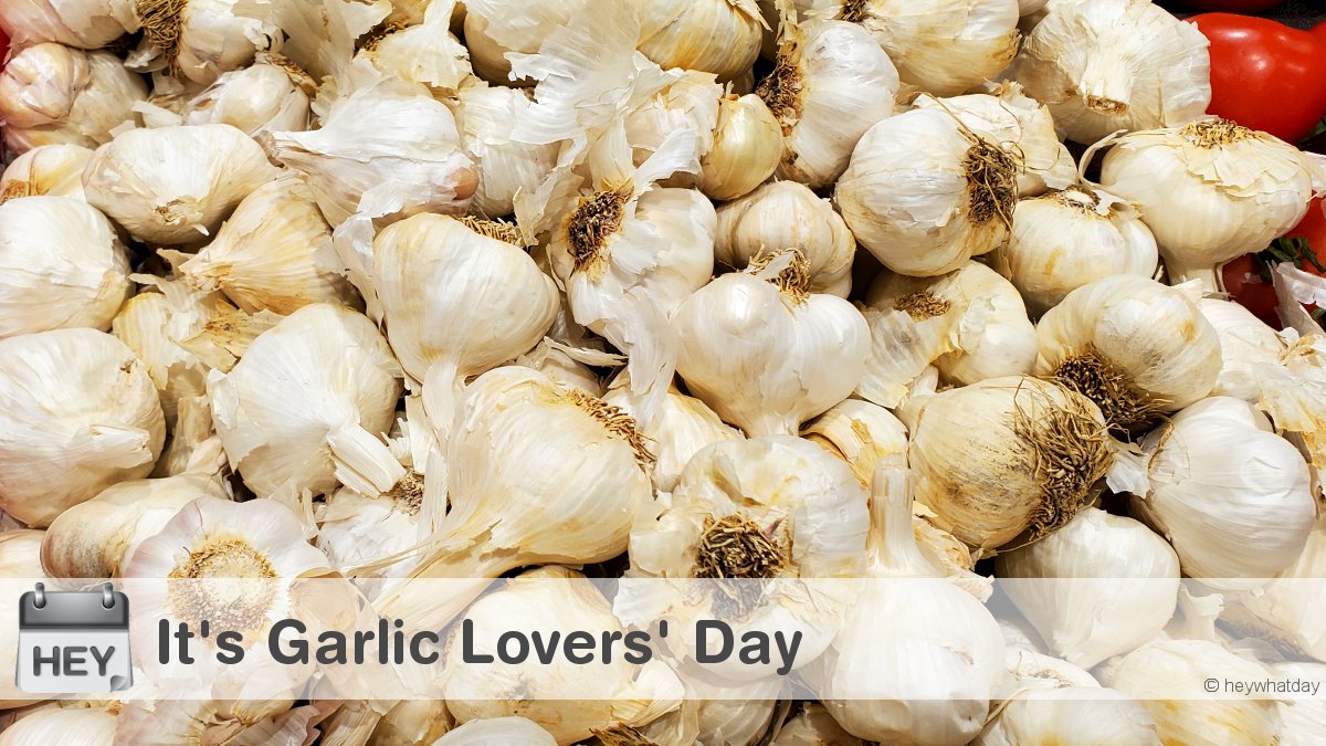 HeyWhatDay's tweet photo. It’s Garlic Lovers' Day! 
#Garlic #GarlicLoversDay #NationalGarlicLoversDay https://t.co/Z1ec4leHC2