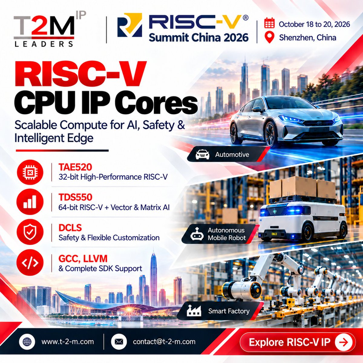 chipestimate's tweet photo. T2M Advances RISC-V CPU IP Cores Portfolio for Next-Generation AI and Intelligent Edge SoCs https://t.co/x08FWsPEwM https://t.co/X9qs1vbDFq