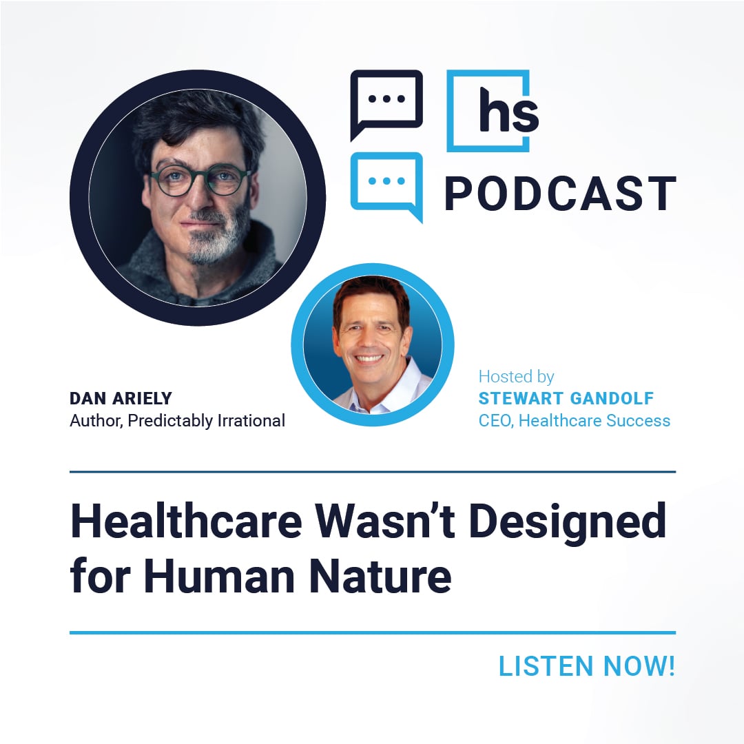 HCSuccess's tweet photo. Most healthcare assumes patients make rational decisions.

Dan Ariely has spent his career proving we don't.

In one of my favorite podcast conversations, we explore why understanding human behavior—not just medicine—is the key to better outcomes.

🎧 https://t.co/7ynExxd66I https://t.co/6KvmqDkpNY