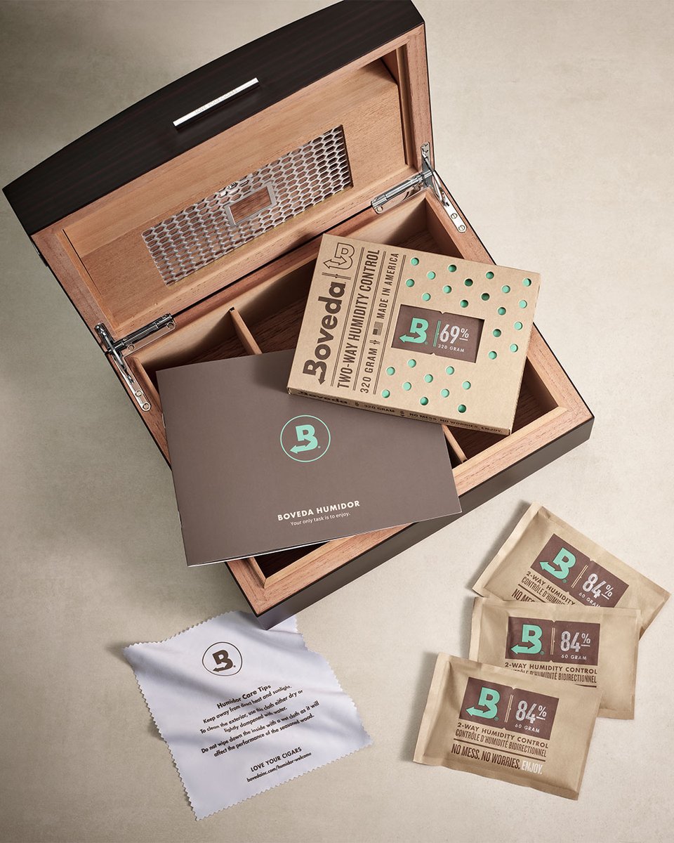 BovedaInc's tweet photo. Shopping for a humidor? You deserve only the best.
🏆 BEST HUMIDOR 2026—Cigar Trophy Awards, Cigar Journal
Voted by cigar enthusiasts around the world.
Order yours today, link in bio.
#BestHumidor #CigarEnthusiasts #PremiumHumidor #BovedaHumidor #LoveYourCigars https://t.co/XqTm3np9xi