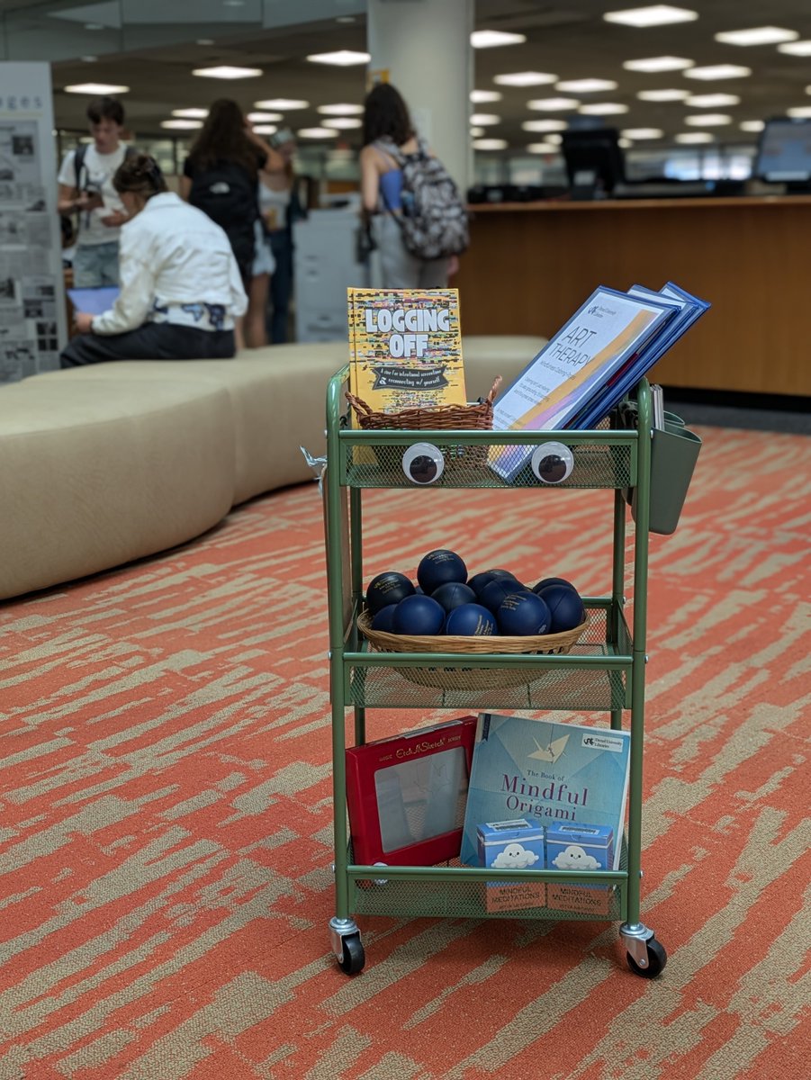 drexellibraries's tweet photo. Connect &amp; experience taking care of your mental health during #Drexel Counseling Center's #WellnessWeek, Oct. 5–9! 💙 Stop by Hagerty Library &amp; spend time in the Serenity Suite, get creative with the Art Cart or meditate in our meditation &amp; prayer space. 
https://t.co/uB7diqtvWg https://t.co/7kthgIuTRy