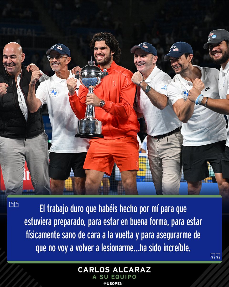 usopen's tweet photo. Agradecido con su gente…ese es Carlitos Alcaraz 🥹💙 https://t.co/WKeG7Ocnp1