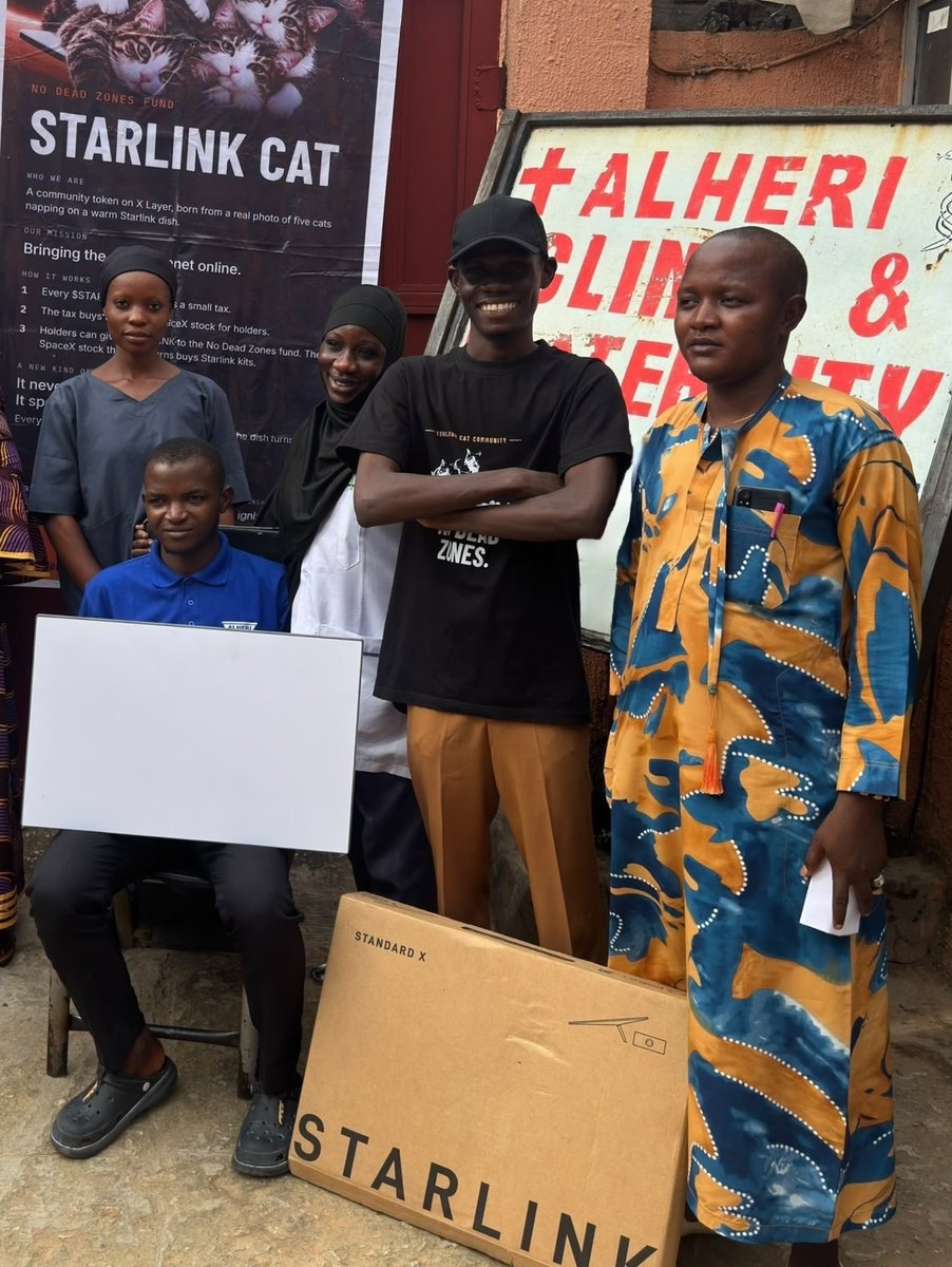 AlheriClinic's tweet photo. We are deeply grateful to @starlink_meme  for their generous support to our clinic. Receiving this Starlink equipment is a significant step forward access reliable internet connectivity.

We sincerely appreciate everyone who made this donation possible. (1) https://t.co/AV4pN6rPQF