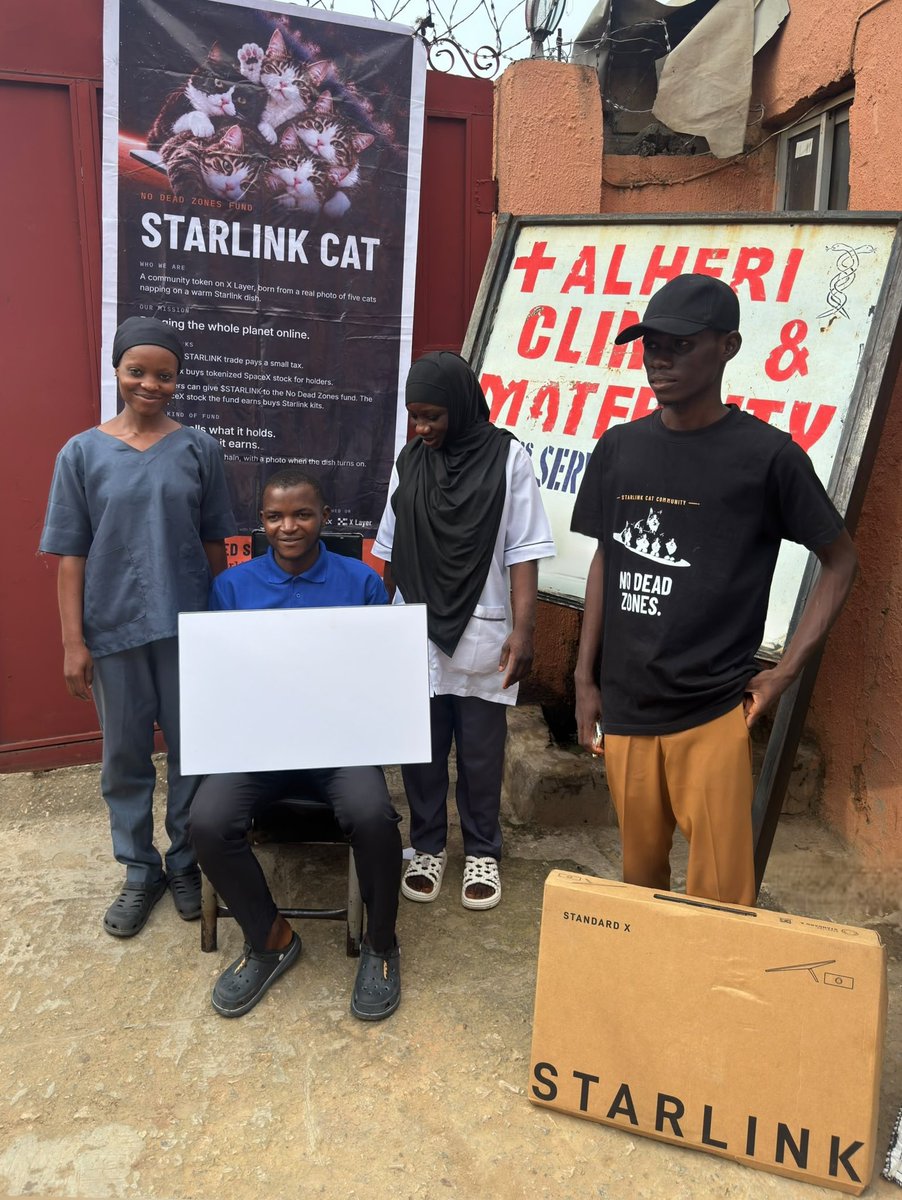 AlheriClinic's tweet photo. We are deeply grateful to @starlink_meme  for their generous support to our clinic. Receiving this Starlink equipment is a significant step forward access reliable internet connectivity.

We sincerely appreciate everyone who made this donation possible. (1) https://t.co/AV4pN6rPQF