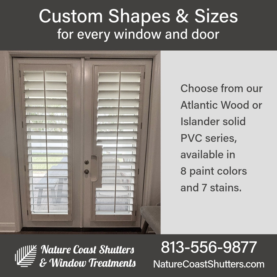 NatureCShutters's tweet photo. Doors can be a challenge when it comes to window treatments. That’s why our plantation shutters are a popular choice for Florida homes.

https://t.co/bSe14b3gio

#FloridaWindowShutters #TampaShutters #WindowTreatments #FloridaShutters #MadeInTheUSA #LouveredShutters https://t.co/WI6EfLBpnW