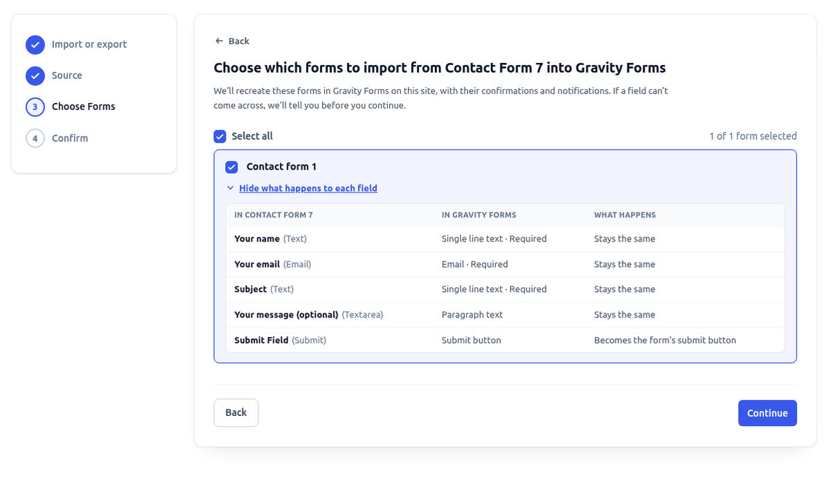GravityView's tweet photo. Agencies: one client on Contact Form 7, one on Ninja Forms, one on Fluent Forms?

GravityMigrate 2.0 moves all of them onto Gravity Forms, and shows you every field change before you import.

https://t.co/PqIjF1InOO https://t.co/OAJPWzMcpJ
