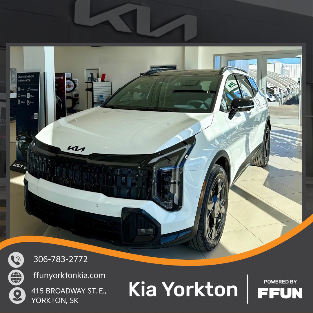 ffunkiayorkton's tweet photo. π Congrats to Chris on the purchase of his brand new 2026 Kia Sportage X-Line Limited! πβ¨ Wishing you many amazing adventures ahead. Thanks for choosing FFUN Kia Yorkton! ππ
#FFUNKiaYorkton #FFUN #Sold #KiaSportage #SportageXLineLimited #NewRide #Yorkton #Sask πππ https://t.co/pZBHM1XzcH