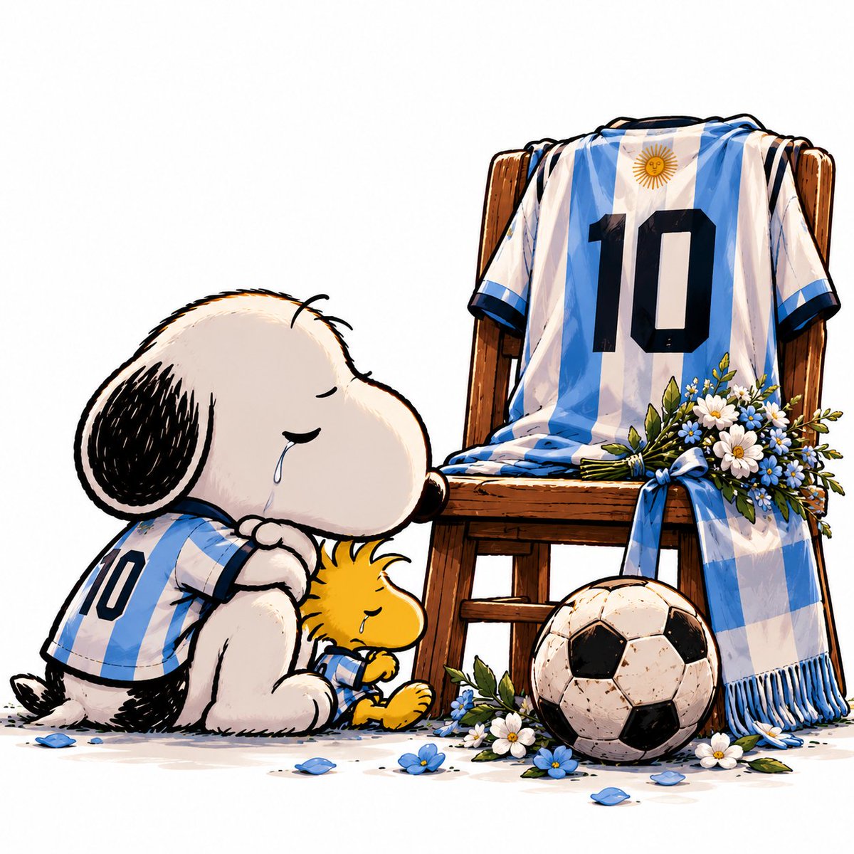 SnoopyVibep4's tweet photo. One last game. One eternal legacy. Thank you, Leo. 🐐💙🤍
#Messi https://t.co/u4M1l1SMPv