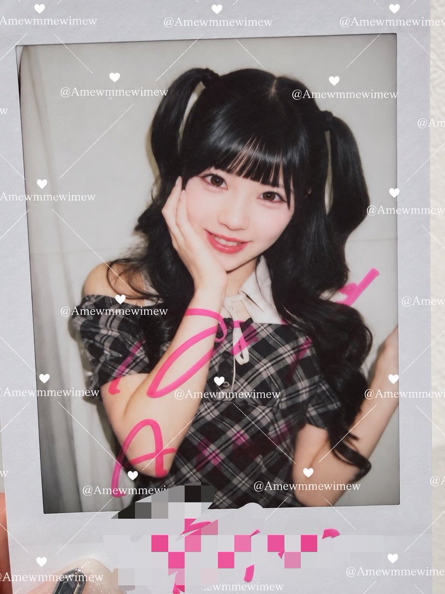 Amewmmewimew's tweet photo. 🩷2026/10/6🩷
🩷真守みゅうちゃんリアバ特典会🩷
１部①

チェックワンピースの私服も、ハーフツインも可愛過ぎた〜🫶
切り過ぎちゃった😂？前髪もめちゃくちゃ可愛かったよ〜🫶！！！

会話ALT

#みゅうがまもる
#みゅうを見守りたいむ
#アイライフ https://t.co/TrEhdlGky1