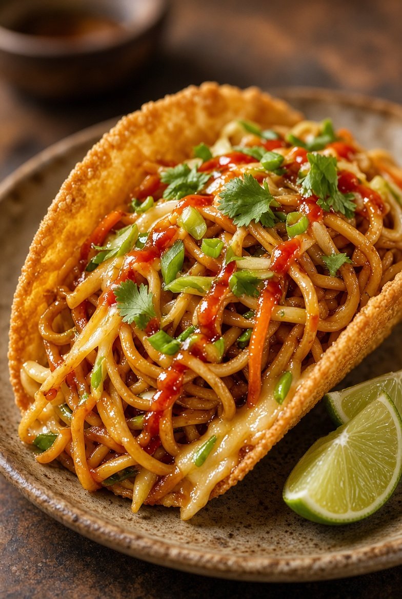 denstarr4's tweet photo. Today is both National Taco Day and National Noodle Day. Ok, so who is going to try this? https://t.co/PMhH21pT4q
